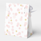 Prinses Kroon Roze Goud Glitters Confetti Stippen Bedankdoosjes (Achterkant)