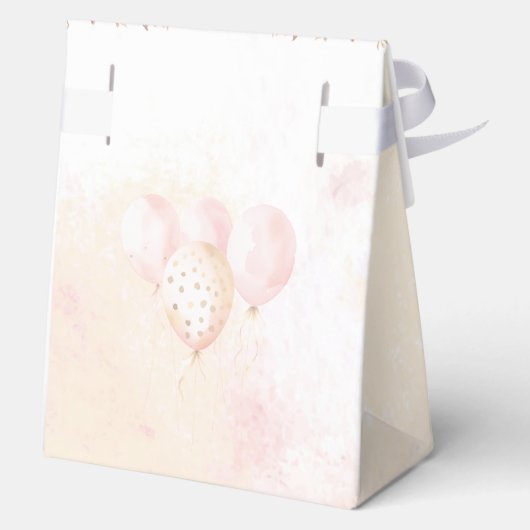 Prinses Kroon Roze Goud Meisje Verjaardag Grote Te Bedankdoosjes (Achterkant)