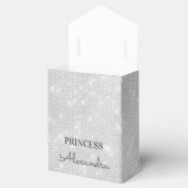 Prinses Kroon Roze Zilver Glans Bedankdoosjes (Geopend)