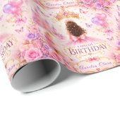 Prinses Kroon Verjaardag Cadeaupapier (Rol Hoek)