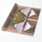 Prinses Kroon Verjaardag Meisje Cadeaupapier (Uitgerold)