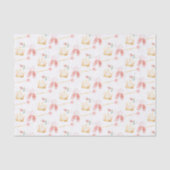 Prinses Kroon Wand Roze Meisje Verjaardag Tissuepapier (Voorkant)