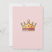 Prinses Kroonkasteel Verjaardag Uitnodiging (Achterkant)