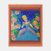 Prinses "Kunst van kinderen" Fleece Deken (Voorkant)