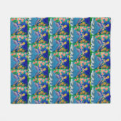 Prinses "Kunst van kinderen" Fleece Deken (Voorkant (Horizontaal))