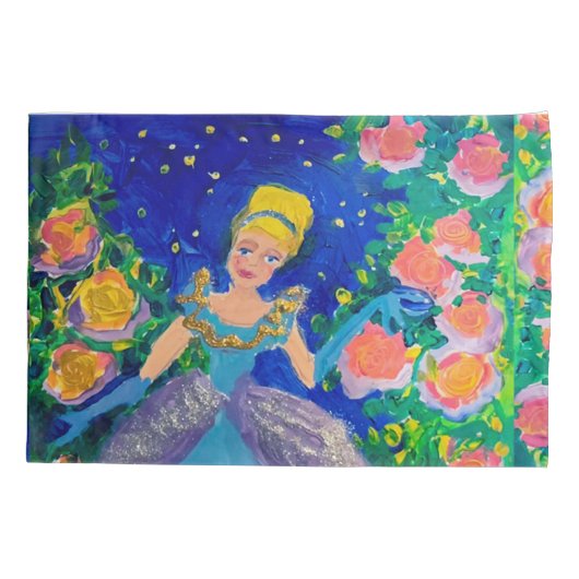 Prinses "Kunst van kinderen" Kussensloop (Achterkant)