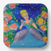 Prinses "Kunst van kinderen" Papieren Bordje (Voorkant)