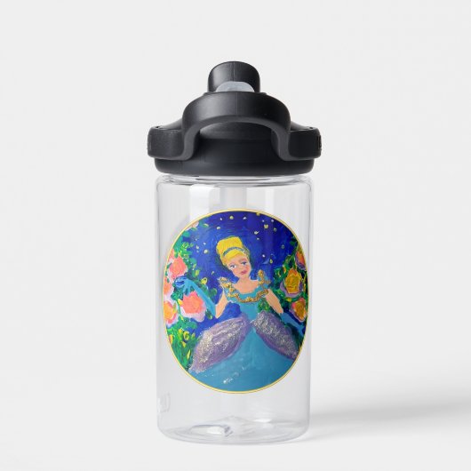 Prinses "Kunst van kinderen" Waterfles (Achterkant)