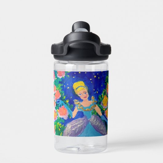Prinses "Kunst van kinderen" Waterfles (Achterkant)