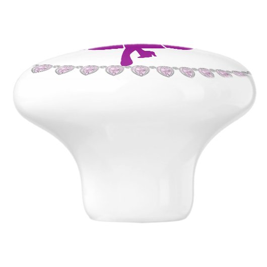 Prinses Lade knop (Zijkant)