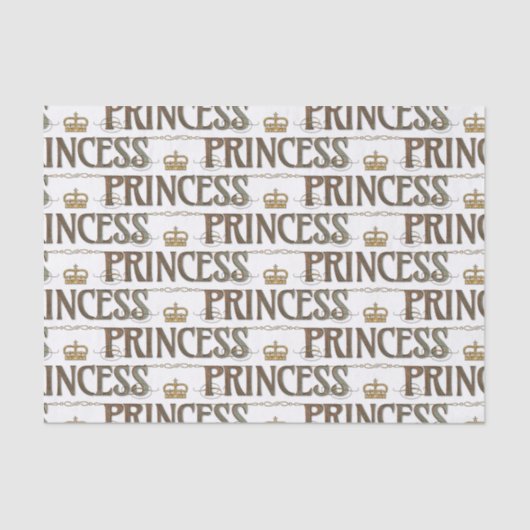 PRINSES Lettering - Elegant Rich Royal Tissuepapier (Voorkant)
