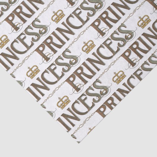 PRINSES Lettering - Elegant Rich Royal Tissuepapier (Detail)