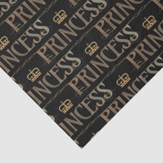 PRINSES Lettering - Elegant Rich Royal Tissuepapier (Detail)