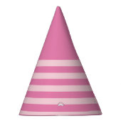 Prinses Licht Roze en Roze Gestreept Feesthoedjes (Rechts)