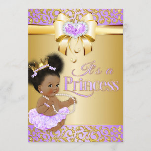 Prinses Lila & Gouden Diamant Afro-Amerikaans Kaart