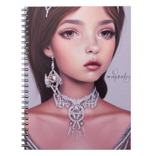 prinses lila notitieboek (Voorkant)