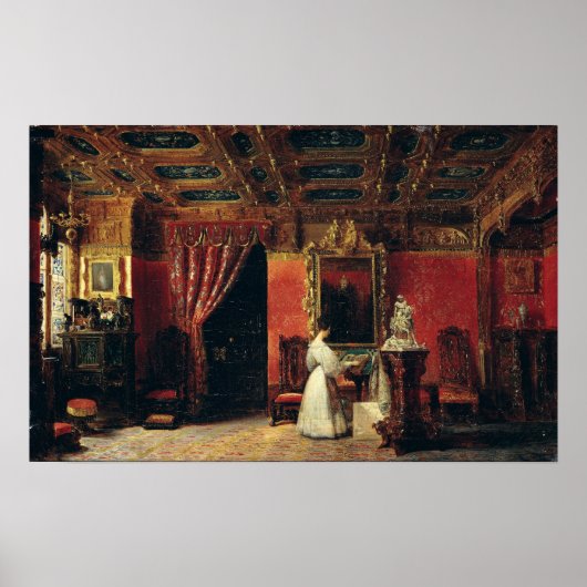 Prinses Marie d'Orleans in haar Gothic Studio Poster (Voorkant)