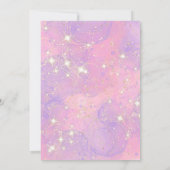 Prinses Meisje 4e Verjaardagsfeest Roze Goud Konin Kaart (Achterkant)