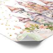 Prinses Meisje Blush Goud Koninklijk Kasteel Cadea Poster (Hoek)