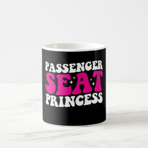 Prinses Meisje in Passagiersstoel Auto Groovy Retr Koffiemok