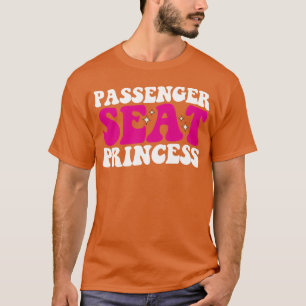 Prinses meisje in passagiersstoel Auto Groovy Retr T-shirt
