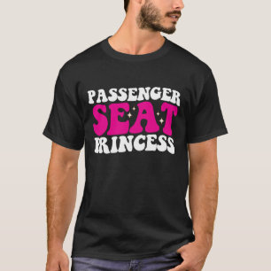 Prinses Meisje in Passagiersstoel Auto Groovy Retr T-shirt