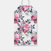 Prinses Meisjes Verjaardagsfeestje Roze Goud Favor Cadeaulabel (Achterkant)