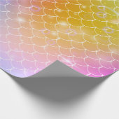 Prinses mermaid met regenboogschubben in kawaï cadeaupapier (Hoek)