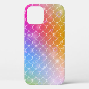 Prinses mermaid met regenboogschubben in kawaï Case-Mate iPhone case
