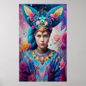 Prinses met blauwe ogen poster (Voorkant)