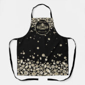 Prinses met diamanten - Goud Schort (Voorkant)