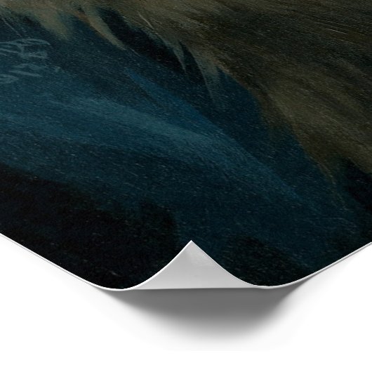 prinses met een Ragdoll Cat ART PRINT rococo (Hoek)