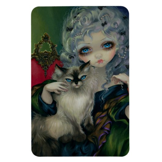 "Prinses met een Ragdoll Cat" Flex Magnet Magneet (Verticaal)