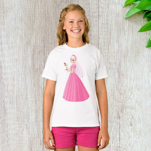 Prinses met een Roos meisjes T-shirt