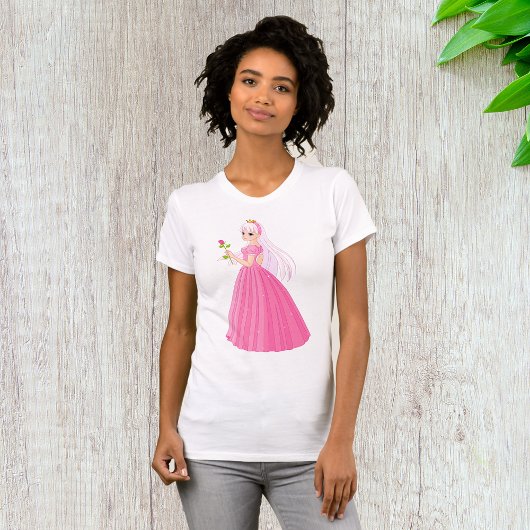 Prinses met een Roos vrouwen T-shirt