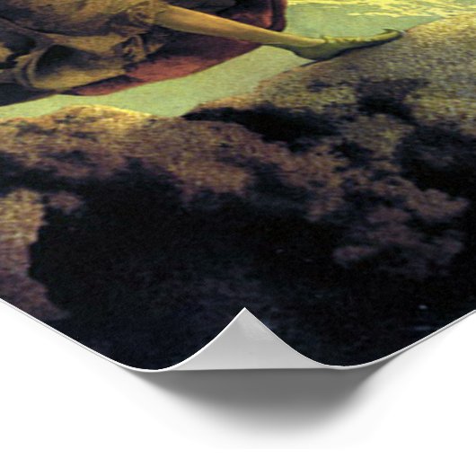 Prinses met een Singing Tree van Maxfield Parrish Poster (Hoek)