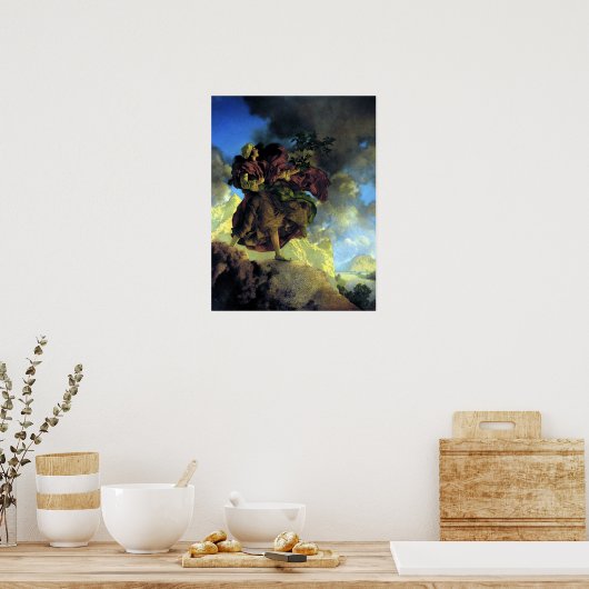 Prinses met een Singing Tree van Maxfield Parrish Poster (Keuken)