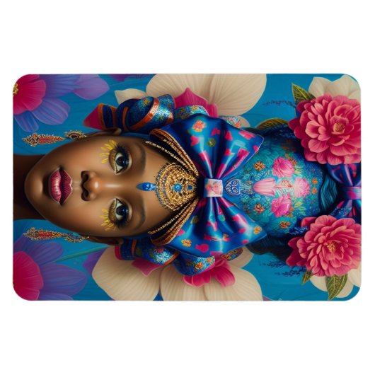  prinses met groot pet magneet (Horizontaal)