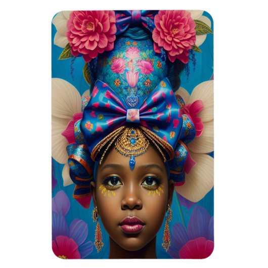  prinses met groot pet magneet (Verticaal)