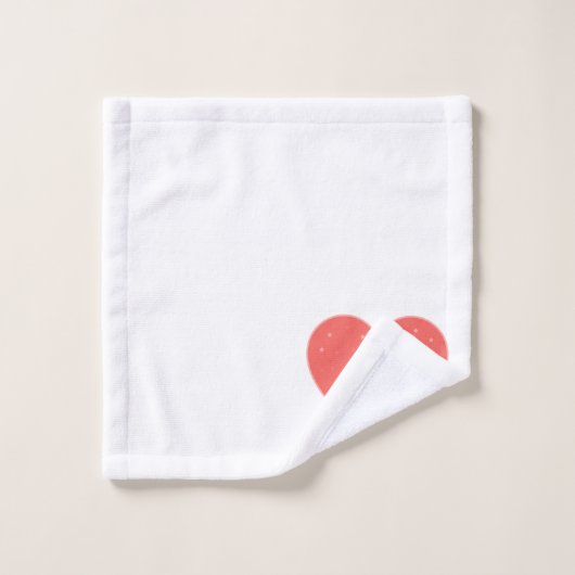 Prinses met hart Persoonlijke keukenset voor handd Bad Handdoek (Wasdoekje)