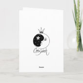 prinses met kikkerkaart kaart (Achterkant)