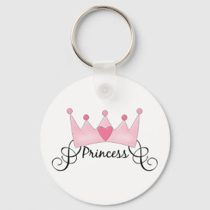 prinses met kroon -  sleutelhanger