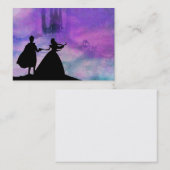 prinses met prins Visitekaartje (Voorkant / Achterkant)