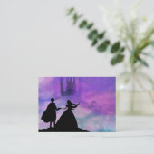 prinses met prins Visitekaartje (Staand voorkant)