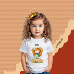 Prinses met sinaasappels en bloemen