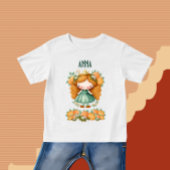 Prinses met sinaasappels en bloemen