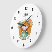 Prinses met sinaasappels en bloemen grote klok (Hoek)