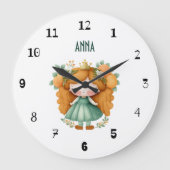 Prinses met sinaasappels en bloemen grote klok (Voorkant)