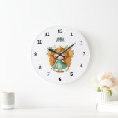 Prinses met sinaasappels en bloemen grote klok (Huis)