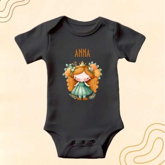 Prinses met sinaasappels en bloemen romper